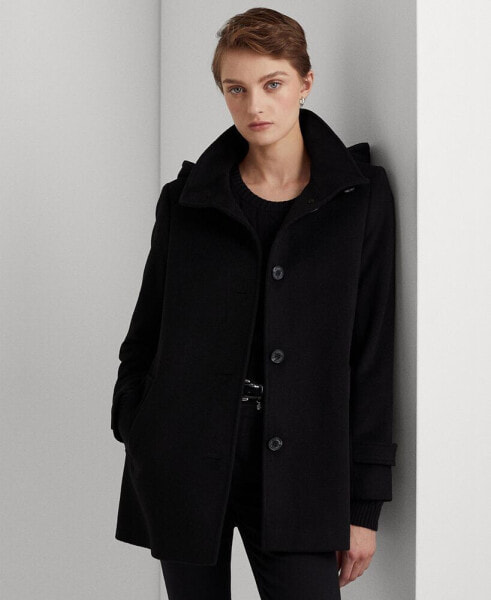 Women's Hooded A-Line Coat