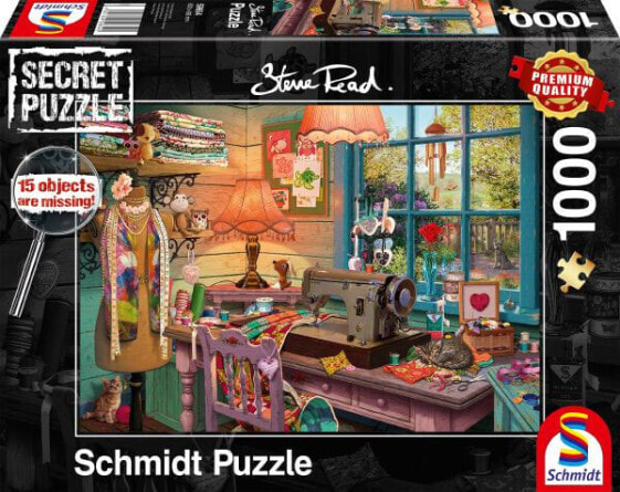Развивающий пазл Schmidt-Spiele GmbH - Секретная головоломка в комнате для шитья 1000 элементов
