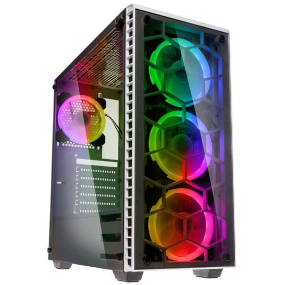 Kolink Observatory RGB Midi-Tower, Tempered Glass - weiß Window