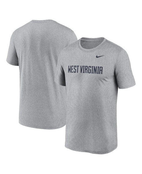 Men's Heather Gray West Virginia Mountaineers Primetime Legend Wordmark T-Shirt