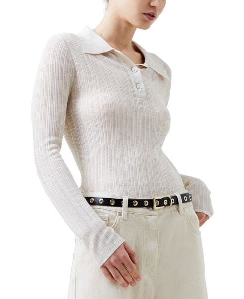 Women's Knit Polo Top