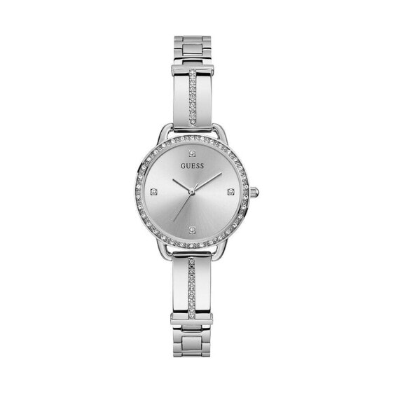 Наручные часы женские Guess Bellini серебро 30 мм GW0022L1