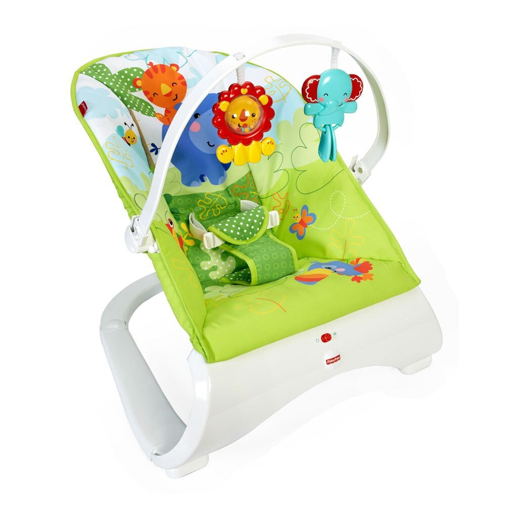 шезлонг rainforest fisher price