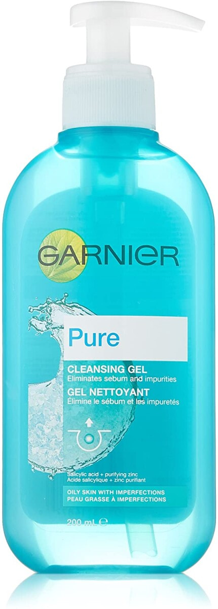 Pure cleansing gel. Garnier Pure Active гель для умывания. Гель для умывания для жирной кожи Garnier с углём. Salicylic Cleansing Gel. Пенка д/умывания Garnier алоэ/Гиалурон 150мл.