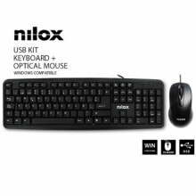 Комплекты из игровых клавиатуры и мыши Nilox