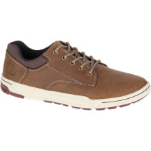 Мужские низкие ботинки мужские ботинки низкие демисезонные коричневые кожаные Caterpillar Colfax