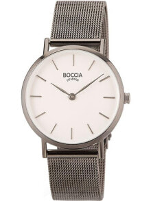 Наручные часы женские наручные часы с серебряным браслетом Boccia 3281-04 ladies watch titanium 32mm 3ATM