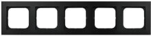 Розетки, выключатели и рамки ospel Fivefold surround Sonata black metallic (R-5R / 33)