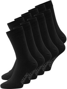 Мужские носки Носки мужские Jack & Jones JACJENS 12125756 Black черные 10 пар