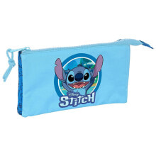 SAFTA Stitch Triple Pencil Case