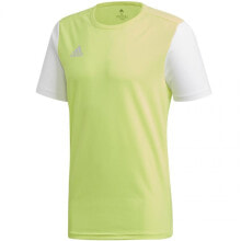 Мужские спортивные футболки мужская футболка спортивная зеленая белая Adidas ESTRO SHIRT 19 DP3235-M