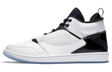 Jordan Fadeaway White Concord 中帮 复古篮球鞋 男款 黑白 / Кроссовки Jordan Fadeaway White Concord AO1329-100