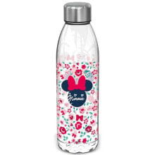 STOR Plastic Bottle Minnie Mouse Flowers 980ml