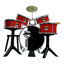 REIG MUSICALES Percursion Rhino Drums Red Battery With Bancha 75x68x54 cm
