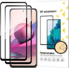 Wozinsky Wozinsky zestaw 2x super wytrzymałe szkło hartowane Full Glue na cały ekran z ramką Case Friendly Xiaomi Redmi Note 10 / Redmi Note 10S czarny