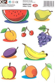 Наклейки для детского творчества alfa-Zet 7 Alfika and Zetka stickers 26 Fruits