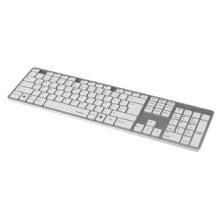Клавиатуры Hama Rossano клавиатура USB Серебристый, Белый 00050453