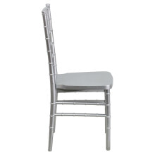 Flash Furniture hercules Premium Series Silver Resin Stacking Chiavari Chair