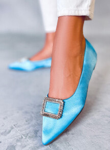 Синие женские балетки obuwie damskie (Обуви Дамски)