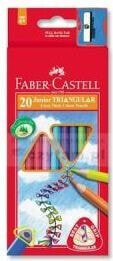 Цветные карандаши для рисования для детей faber-Castell Kredki Junior Grip 20 kolorĂłw