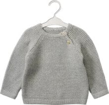 Pullover aus Strick, grau, Gr. 98, 1 St