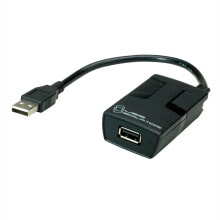 Computer connectors and adapters rOLINE 12.02.1091 - USB Type-A - USB 2.0 - Black - 0.012 Gbit/s - 20 mm - 39 mm