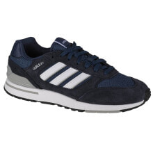 Мужские кроссовки Мужские кроссовки повседневные синие текстильные низкие демисезонные Adidas Run 80S