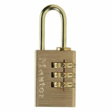 Combination padlock Master Lock Brass 3 digits