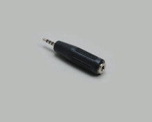 Компьютерные разъемы и переходники bKL Electronic 1102056 кабельный разъем/переходник 2.5mm 3,5 мм Черный