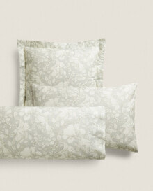 Floral print pillowcase