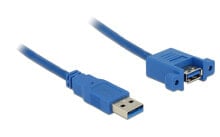 DeLOCK USB 3.0 A, 1m USB кабель 3.2 Gen 1 (3.1 Gen 1) USB A Синий 85112