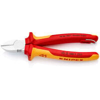 KNIPEX 70 06 180 T - Side-cutting pliers - Chrome,Metal - Plastic - Red/Yellow - 65 mm - 18 cm