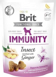 Лакомства для собак brit Brit Functional Snack Immunity Insect 150g