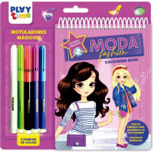 PLAY TIME Creative Notebook With 5 Magical Fashion Labellators