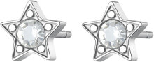 Ювелирные серьги elegant steel earrings with clear crystals CLICK SCK46