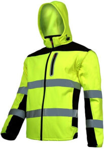 Различные средства индивидуальной защиты для строительства и ремонта lahti Pro Hi-Vis softshell jacket with detachable sleeves yellow size M (L4091902)