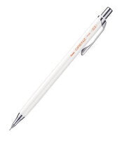 Pentel Openz - Silver,White - Metal,Plastic - Gray - Round - Metal - Metal