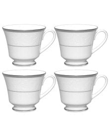 Regina Platinum Set of 4 Cups, Service For 4