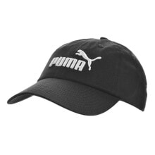 Мужские бейсболки Мужская бейсболка черная спортивная с логотипом Puma Ess Cap