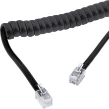 InLine 18893I телефонный кабель 2 m Черный
