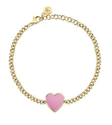 Charming gilded bracelet with heart Incanto SAVA08