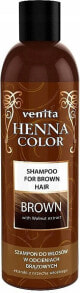 Pflegeshampoo für dunkles Haar mit Walnussextrakt - Venita Henna Color Brown Shampoo