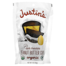 Justin's Nut Butter, Органический молочный шоколад в мини-стаканчиках с арахисовой пастой, 133 г (4,7 унции)