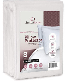 Mastertex Pillow Protectors, Queen - 8 Pieces