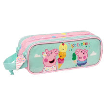 SAFTA Double Peppa Pig Ice Cream Pencil Case