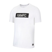 Мужские спортивные футболки Мужская футболка спортивная белая с логотипом  Nike FC Dry Seasonal M CD0167-100
