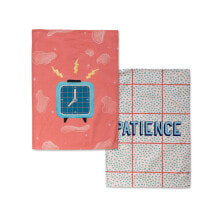 Kitchen Cloth HappyFriday Aware Patience Multicolour 70 x 50 cm (2 Units)