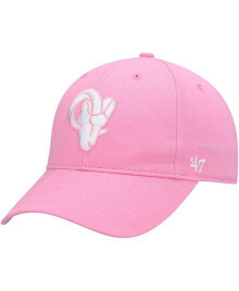'47 Brand girls Youth Pink Los Angeles Rams Rose MVP Adjustable Hat