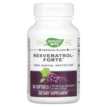 Nature's Way, Premium Blend Resveratrol Forte, 175 mg, 60 Softgels