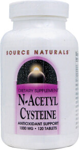 Аминокислоты source Naturals N-Acetyl Cysteine N-ацетилцистеин 1000 мг 120 таблеток